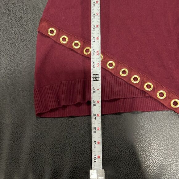 Burgundy Grommet Tunic Sweater by INC International Concepts Size M - NWT - Picture 7 of 9